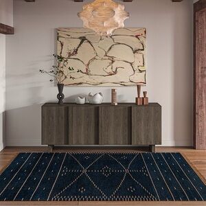 Pottery Barn rug Delice Handwoven Wool Rug